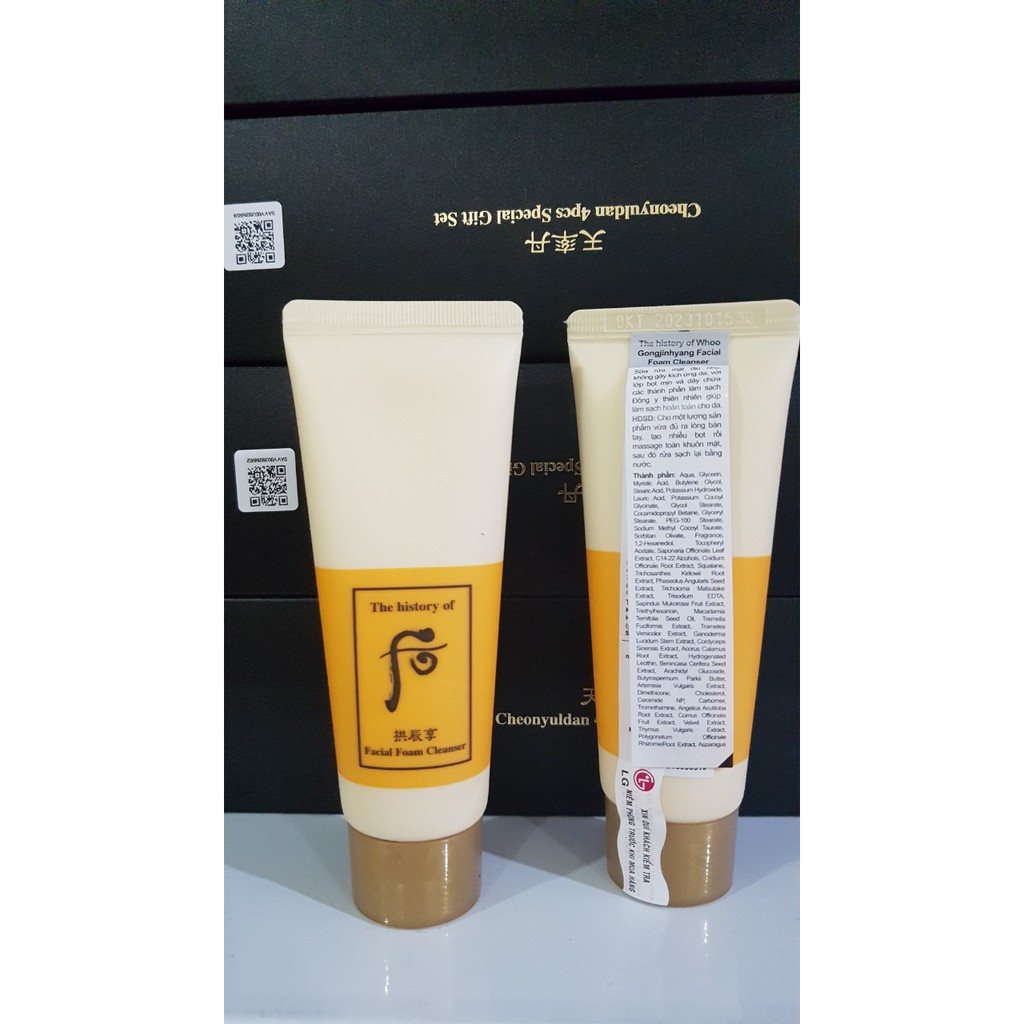 SỮA RỬA MẶT WHO VÀNG - TH HISTORY OF WHO FACIAL FOAM CLEANSER 40ML