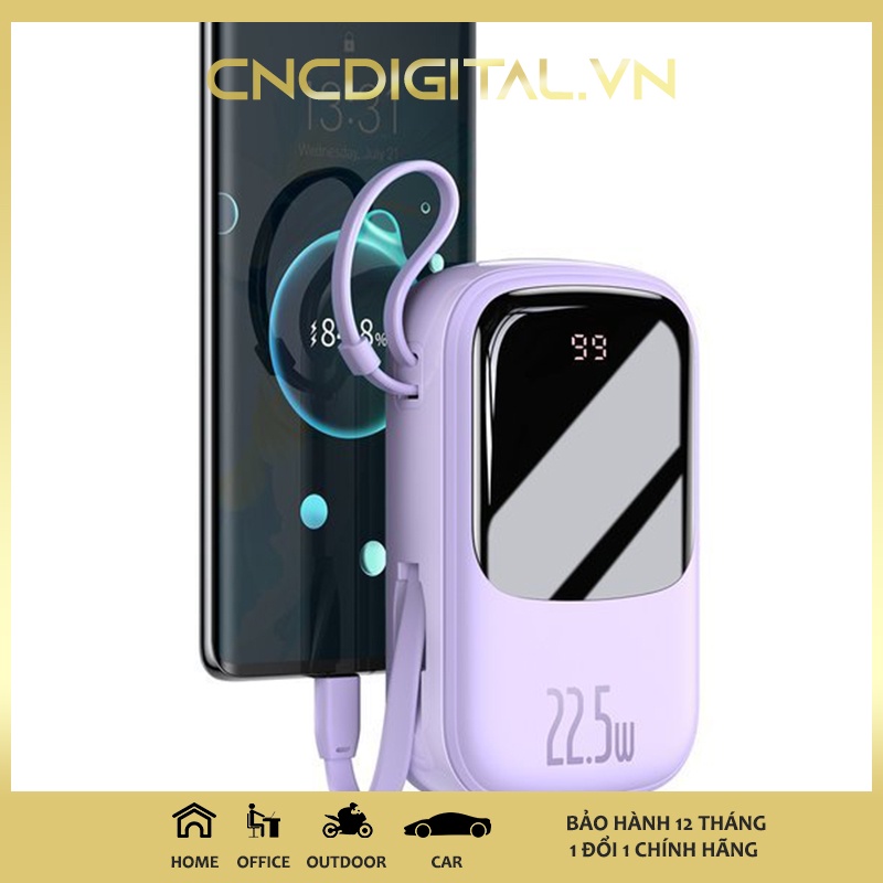 Pin sạc dự phòng sạc nhanh Baseus Qpow Digital Display 20000mAh (22.5W/ 5A , USB+Type C Port, QC/ PD Quick Charging)