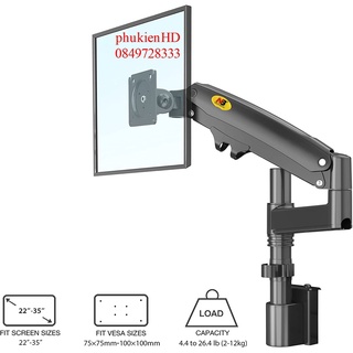 giá đỡ 1 màn hình treo tường nb m60 22 - 35 inch, tay nối dài có thể mở rộng cho H100 - H80 - NB H180