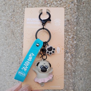 Móc khoá Chó Pug nô tì mèo hoàng thượng