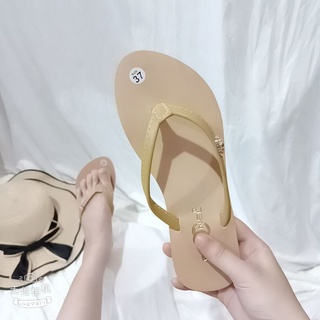 Dép kẹp nữ dây da cực xinh chất liệu đế bền bỉ không bong