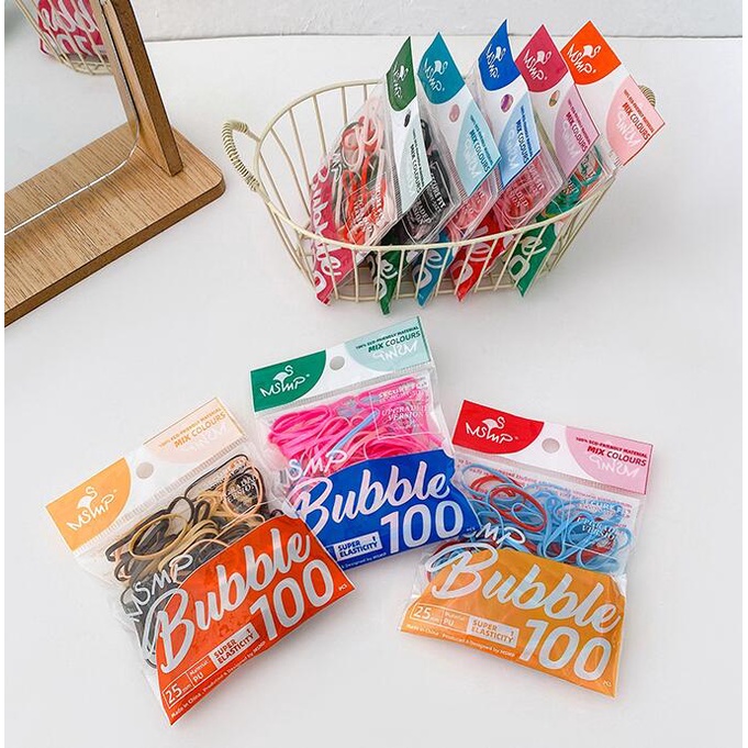 Dây cột tóc chất liệu cao su phong cách Hàn Quốc dành cho nữ