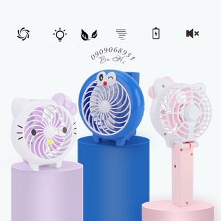 Quạt sạc mini cầm tay doremon