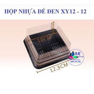 2190.006 SET 10 HỘP BÁNH ĐẾ ĐEN 12-12