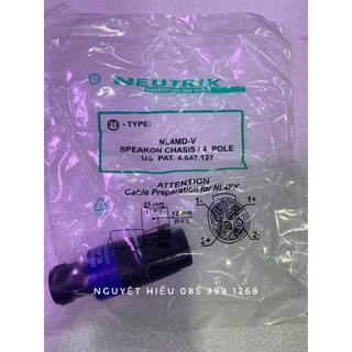 [VN] Jack cắm loa SPEAKON NEUTRIK NL4FX