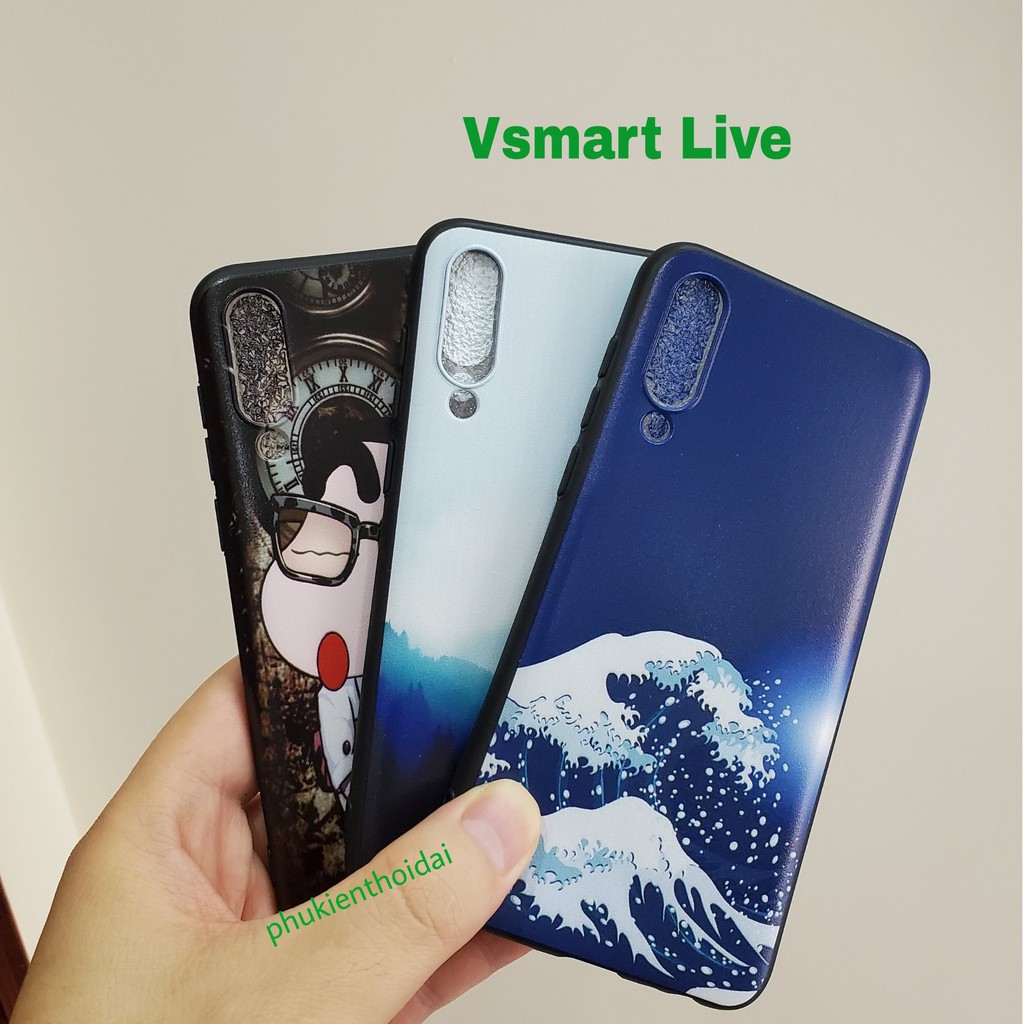 Ốp lưng in 3D cho Vsmart Live FREESHIP Từ 50k dẻo Tpu cao cấp chất đẹp