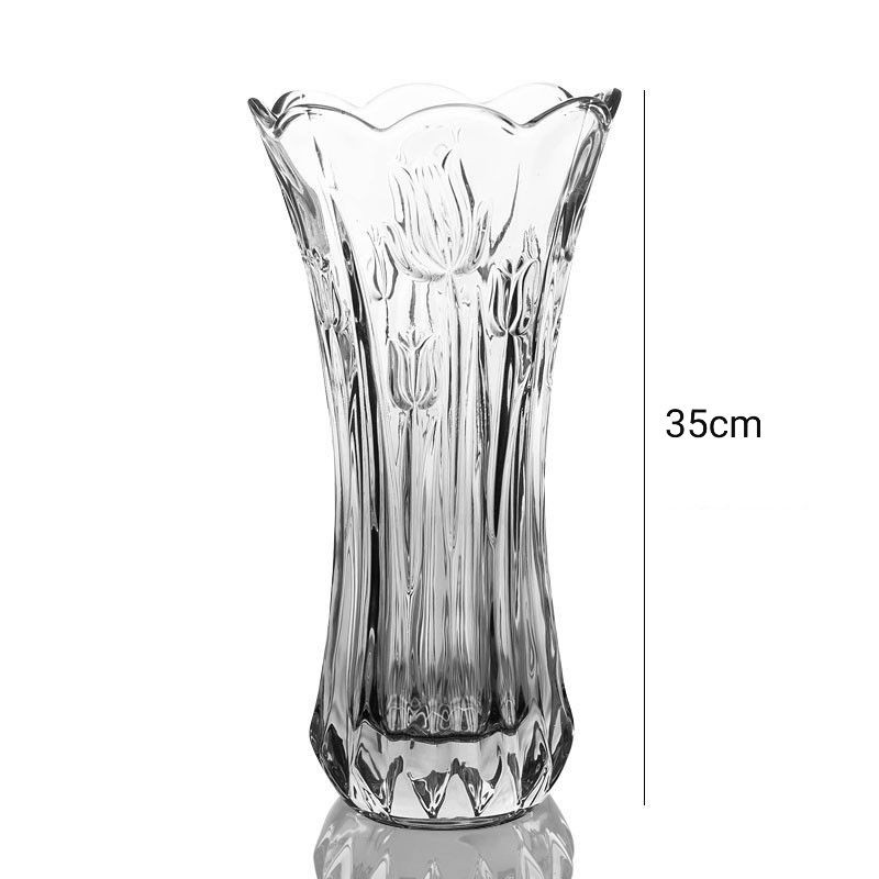 Lọ hoa thủy tinh pha lê cao cấp 35cm