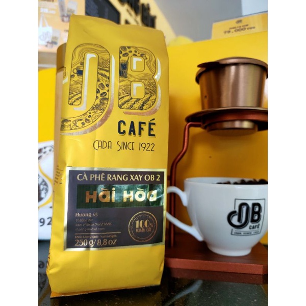 Ông Bầu Cà Phê Rang Xay OB2- Hài Hoà (Espresso) túi 250gr