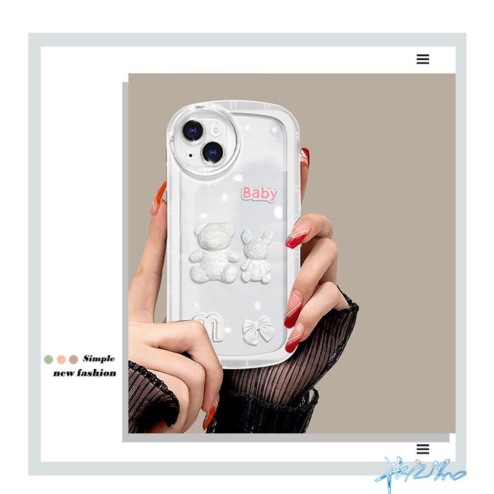 Ốp Điện Thoại Hình Gấu 3D Cho Oppo A5S A12 case A3S F9 A9 2020 A53 A31 A5 2020 A52 A92 A83 A12E F1S A59