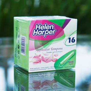 Băng vệ sinh dạng ống có cần đẩy Helen Harper Tampon Super