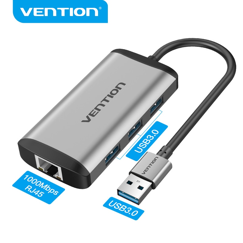 VENTION Bộ Chuyển Đổi Usb Sang Rj45 Ethernet Gigabit Usb 3.0 Cho Windows Mac Os