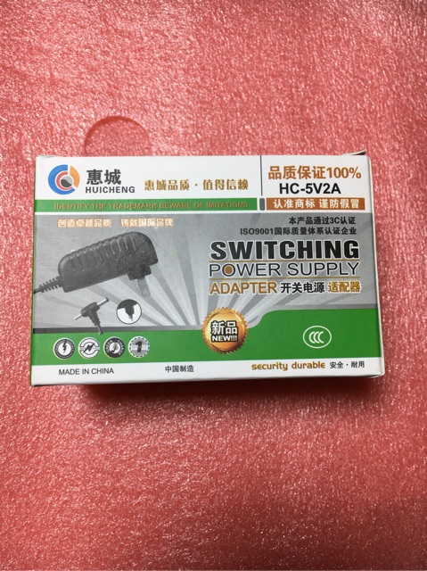 Adapter 5V-2A chuẩn.nguồn chuyên cho camera wifi,Tivi box