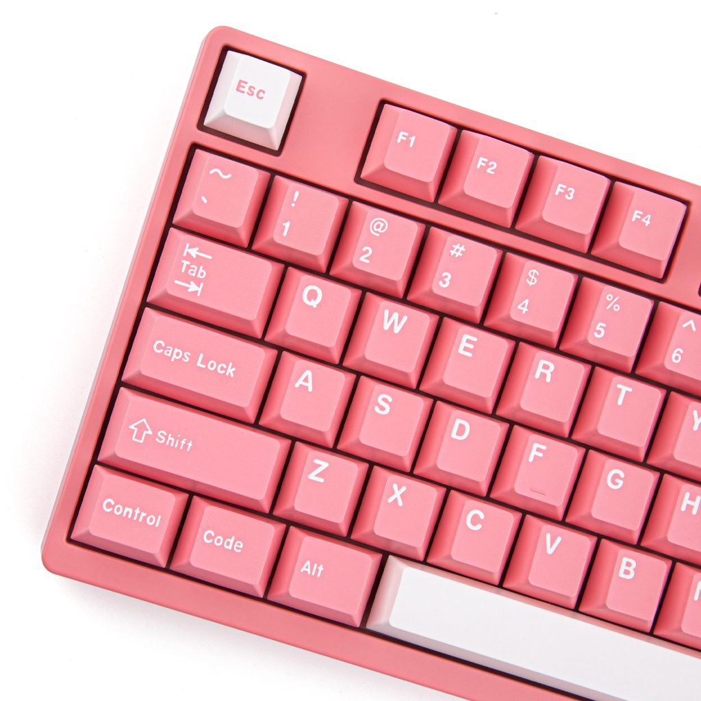 Aifei Cherry Profile PBT Keycaps Double Shot Injection 173 Phím Bộ bàn phím cơ cho Cherry MX Gateron Kailh Switch (Hoa đào）