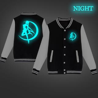 Sailor Moon Áo Thể Thao In Hình Thủy Thủ Mặt Trăng Màu Dạ Quang Cá Tính Cho Bé