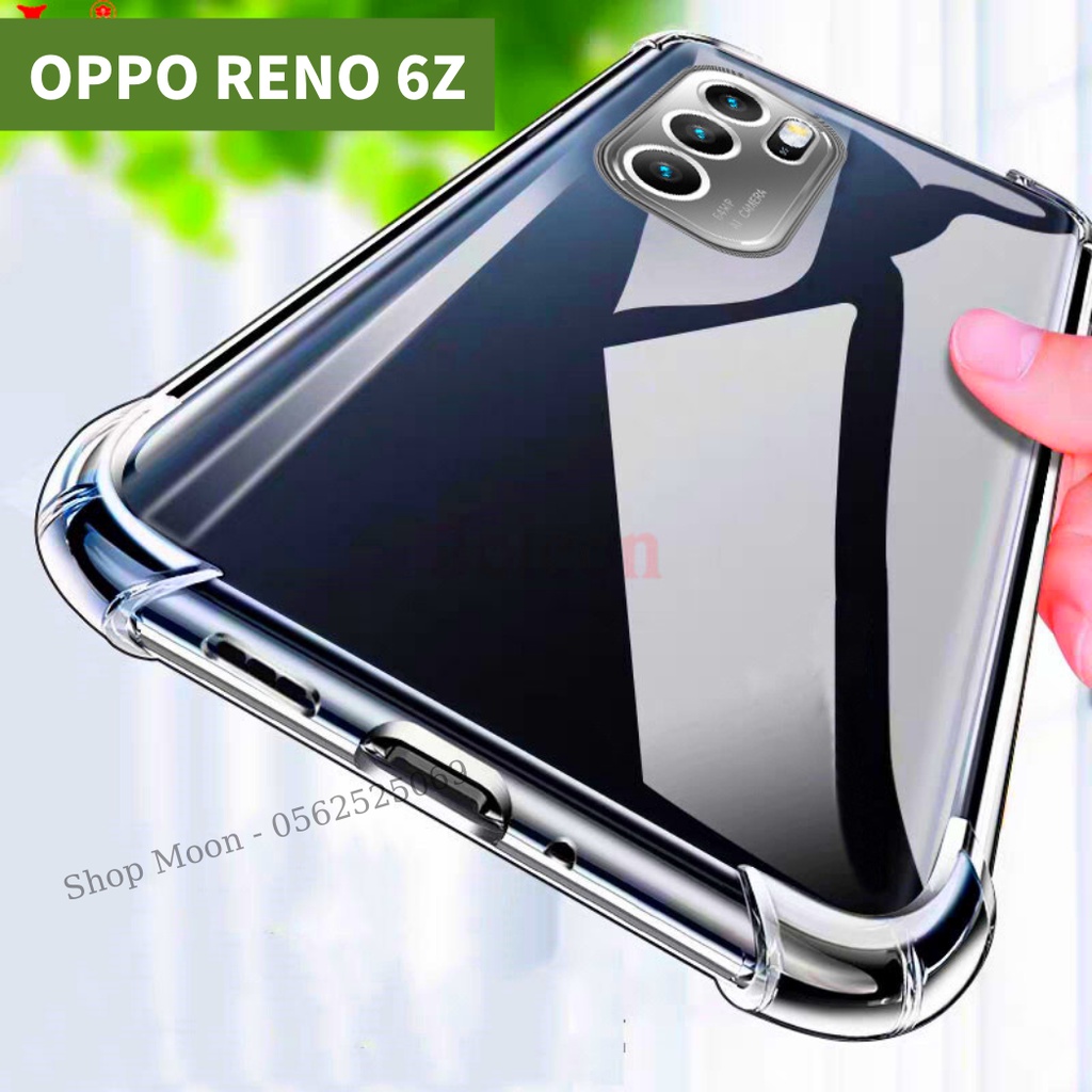 Ốp lưng Oppo A96 A57 A76 A55 A15 A15s A16 A31 A74 A93 A94 A95 Reno 5 6 6z 7 7z 5G - Chống sốc trong suốt Bảo vệ Camera