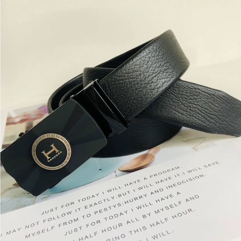 Thắt Lưng Nam Da Cao Cấp Dây Lưng Nam Khóa Tự Động LoGo Tròn LT03  Phong Cách Thời Trang  Công Sở Hiện Đại