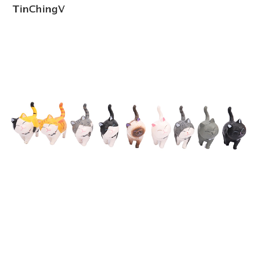 1 Mô Hình Chú Mèo Bằng PVC Dễ Thương Dùng Trang Trí