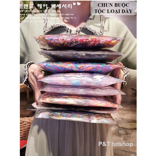 Chun Buộc Tóc Hàn Quốc Nhiều Màu - Loại Dày 500 chiếc