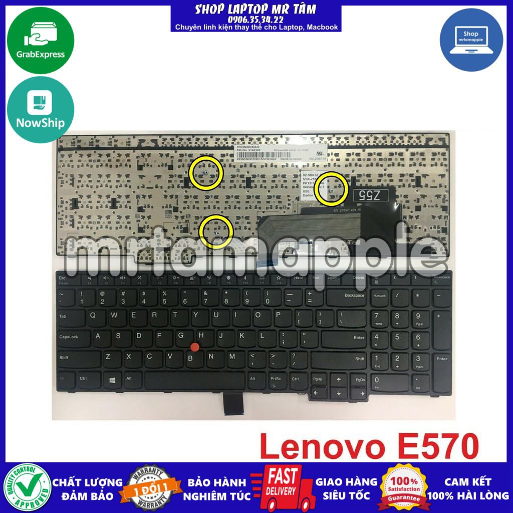 (KEYBOARD) BÀN PHÍM LAPTOP LENOVO E570 dùng cho ThinkPad Edge E570 E575