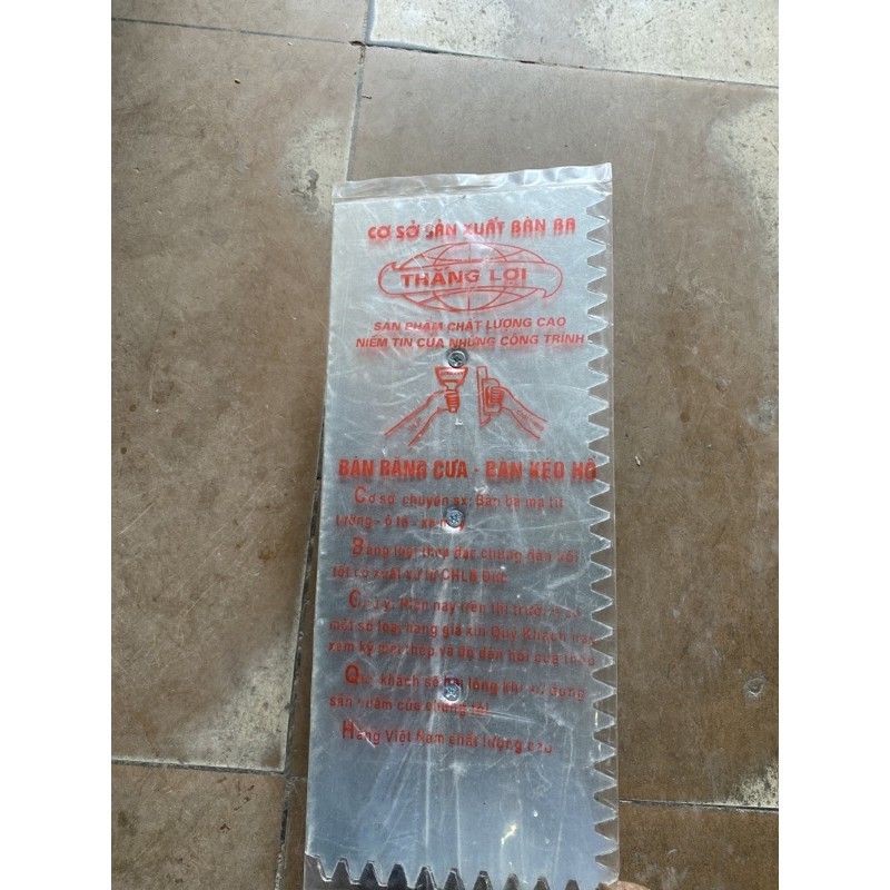 Bàn bả răng cưa,  tà lột, Bàn kéo  hồ, Bay răng cưa ốp lát gạch tự san bằng thép không rỉ - Bách Hóa Việt Hường