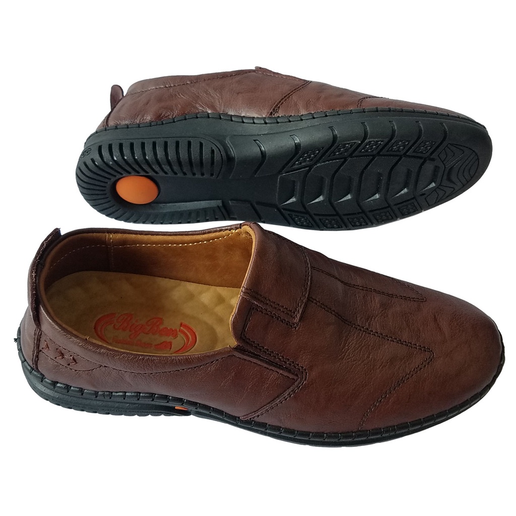 Giày Lười Nam Da Bò Thật BIGBEN Cao Cấp GM240