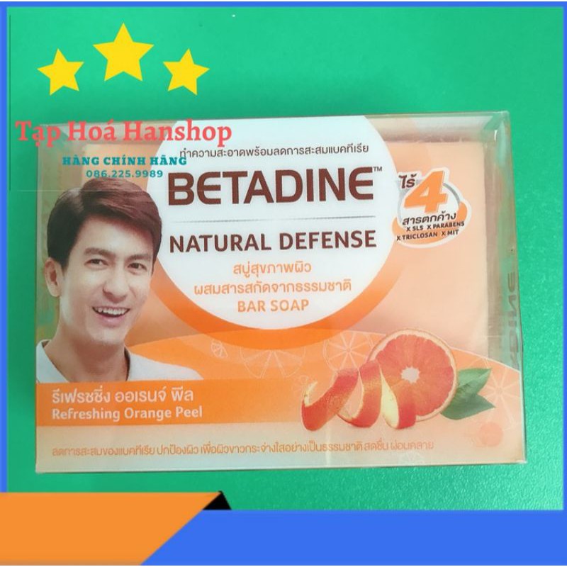 Xà phòng kháng khuẩn Betadine Natural Defense 110g | BigBuy360 - bigbuy360.vn