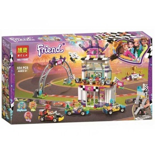 Đồ chơi lắp ráp nhà Friend 11040 cho bé gái - Lắp ráp Ngày hội đua xe đồ chơi The big race day