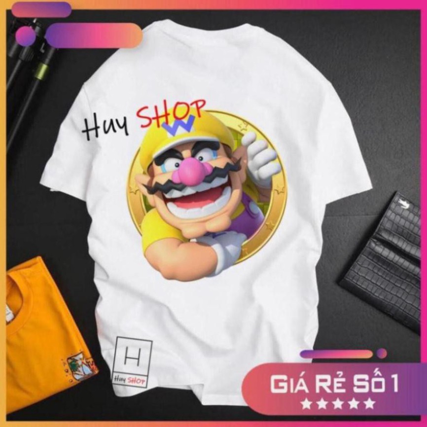 Áo thun Mario Cute dễ thương - Áo thun Hàn Quốc Unisex - Áo thun tay lỡ - Áo thun cặp đôi - Áo thun Hàn Quốc 563
