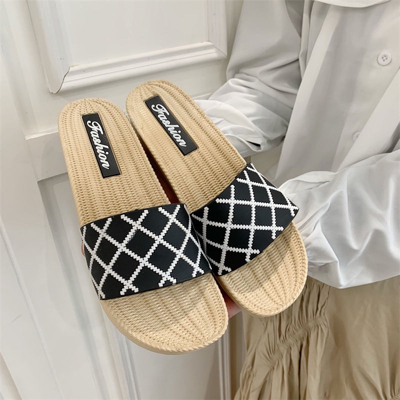 IELGY Dép quai ngang  đế dày chống trượt thời trang đi biển cho nữ