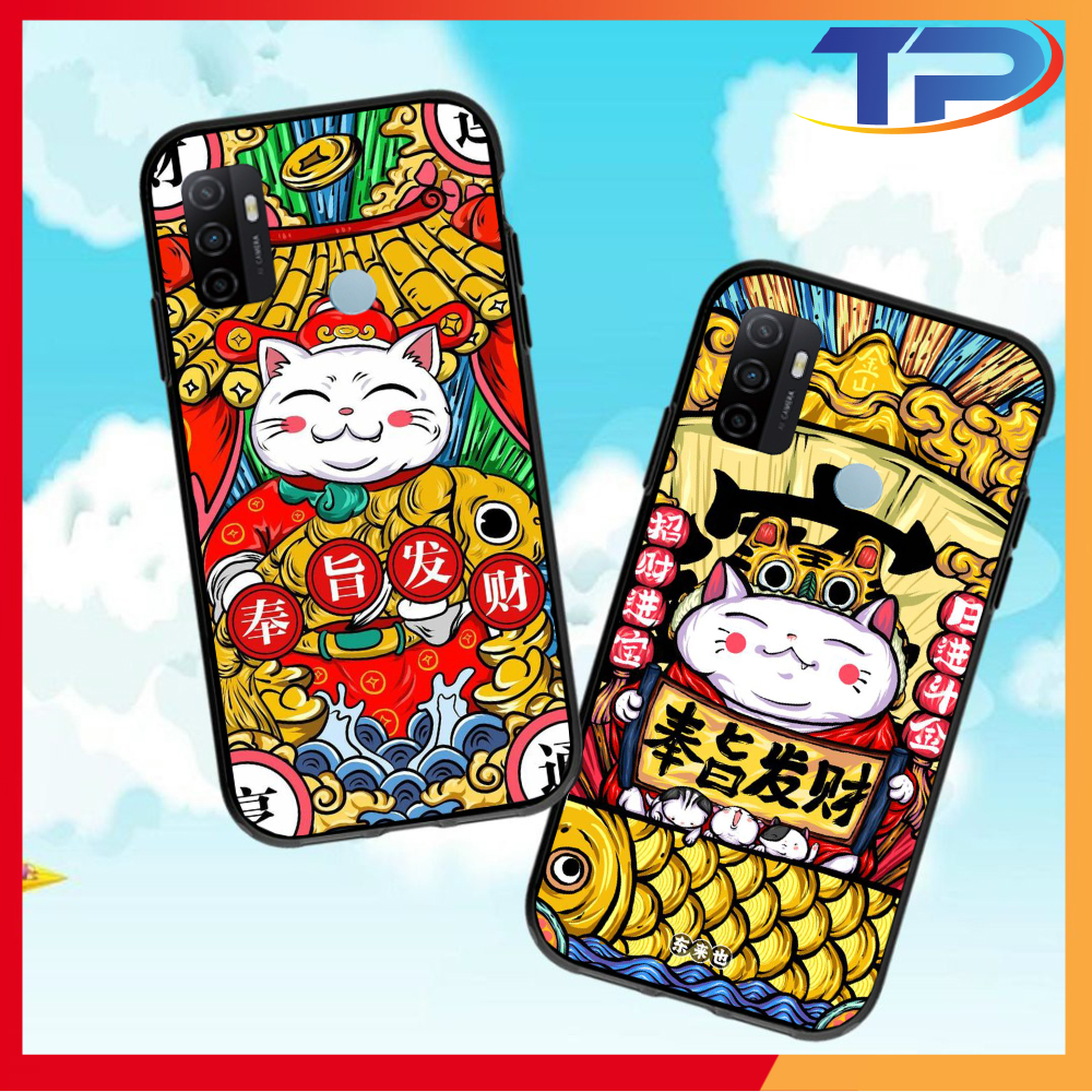 Ốp lưng Oppo A94 / A93/ A92/ A91/ A53 2020/ A15 Mèo Thần Tài 04