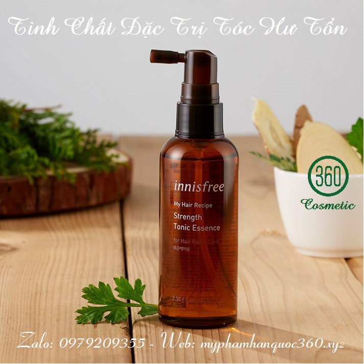 Tinh Chất Dưỡng Tóc Innisfree My Hair Recipe Strength Tonic Essence 100ml