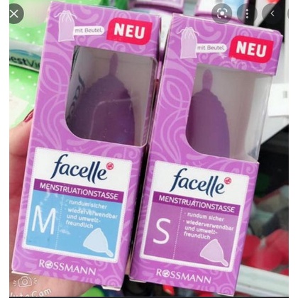 [Quà tặng] Cốc nguyệt san Facelle của Đức + tặng cốc tiệt trùng + túi vải