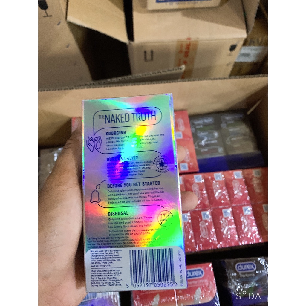 Bao Cao Su Durex Invisible Extra Thin Extra Sensitive Siêu Mỏng - Cảm Giác Chân Thật DKSH phân phối