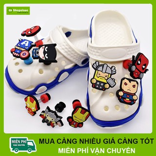 Nút Jibbitz/Sticker Lò Xo Marvel Cài Dép Sục Crocs, Satihu Giá Sỉ