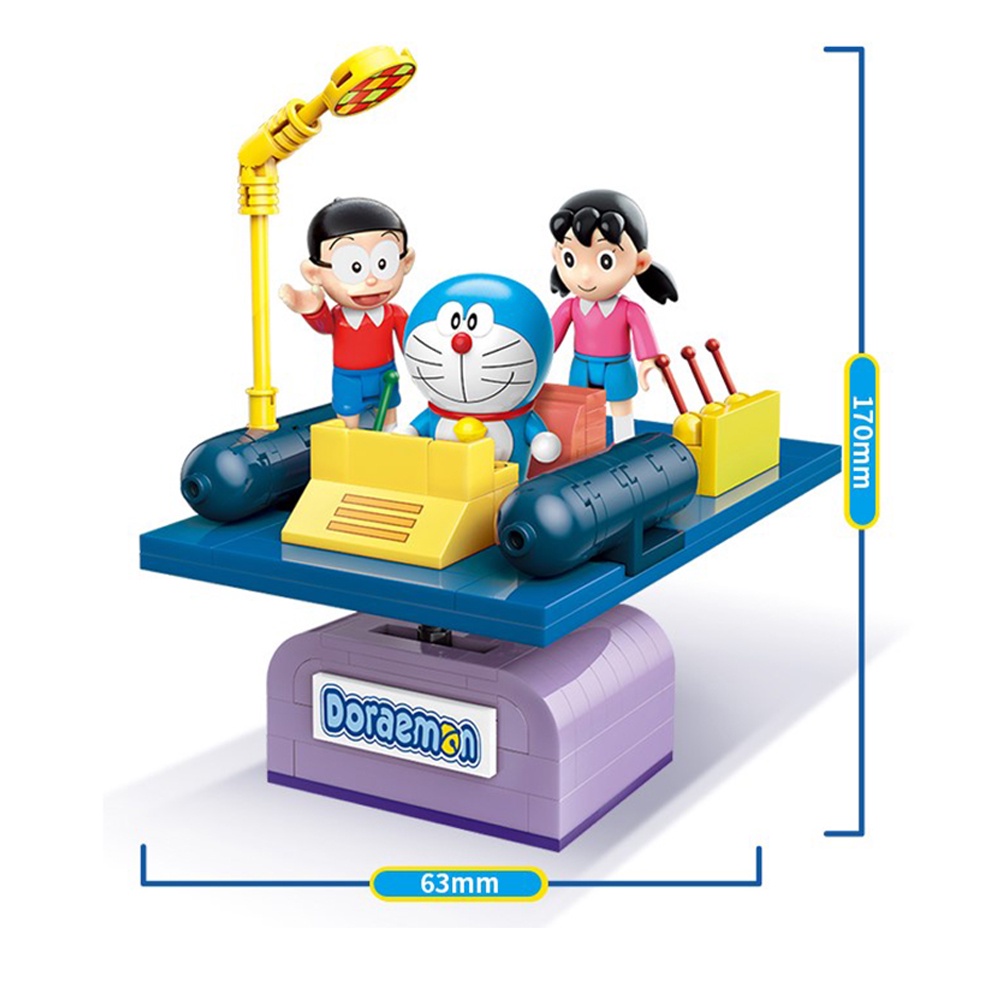 Bộ Đồ Chơi Lắp Ráp Mô Hình Doraemon Sáng Tạo Cho Bé