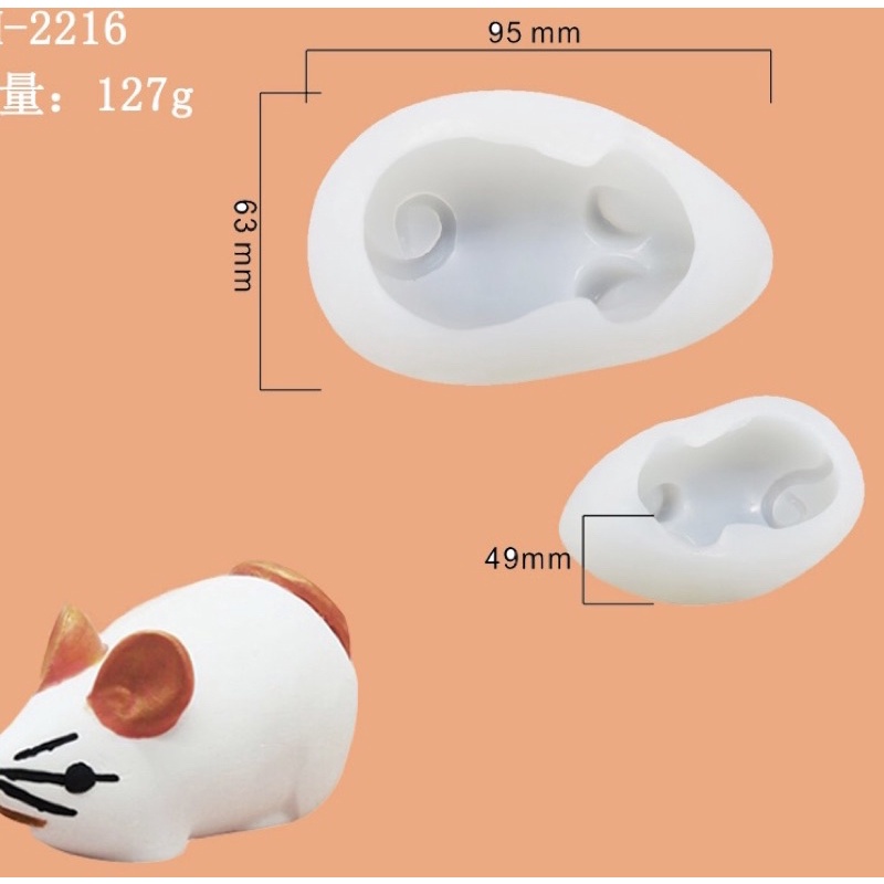 khuôn silicon hình con chuột
