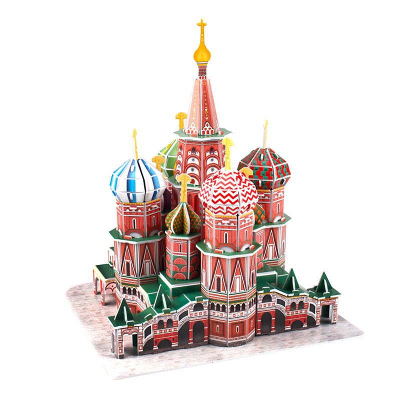 ∈Mô hình lắp ghép 3D Cubic Fun - St Basil's Cathedral