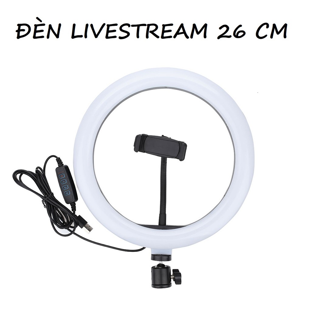 ❤️ HOTSALE ❤️ ĐÈN LED TRÒN LIVESTREAM Ø HM 26CM trang điểm - chụp ảnh - xăm nghệ thuật - 3 chế độ SIÊU SÁNG