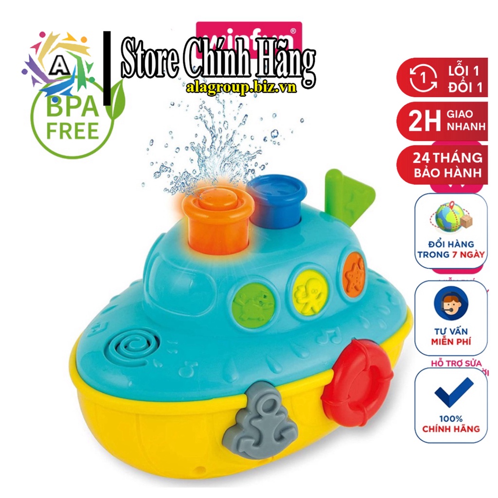 Đồ chơi tắm cho bé - phun nước sung sướng có đèn nhạc Winfun cho bé từ 6 tháng tới 5 tuổi - Ala - Thanh Xuân Của Mẹ
