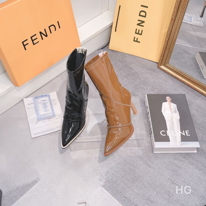 H(ẢNH THẬT) Boot Cổ Thấp Gót Nhọn 9p F.D Phối Quai Khoá Da Mềm Êm Fullbox Hãng Cao Cấp