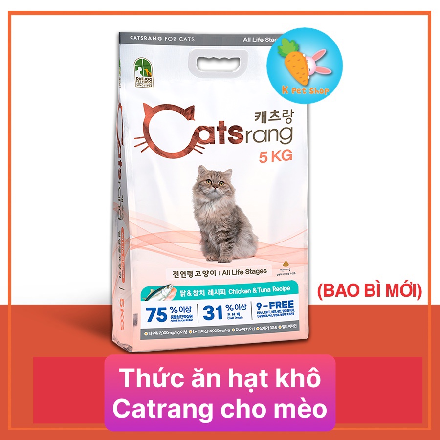 Thức ăn hạt mèo mọi lứa tuổi CATSRANG 🐱 Hạt khô 🐱 Hạt Catrang