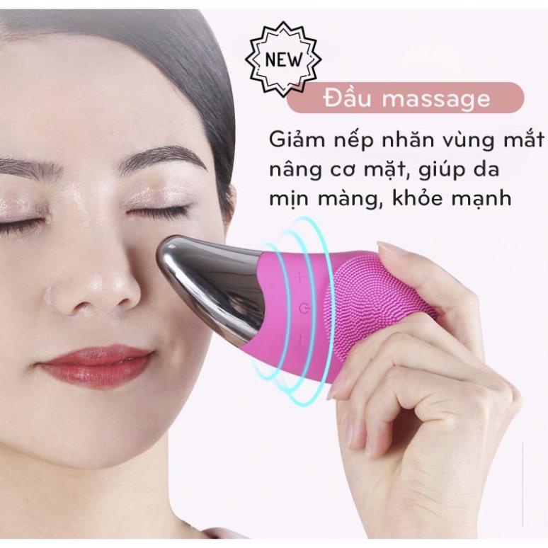 Máy rửa mặt SONIC FACIAL cao cấp 3 IN 1