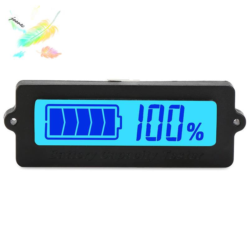 Blue Back-Light LCD Battery Capacity Monitor DC 8-63V Lithium Ion Battery Electric 12V Lead Acid Battery