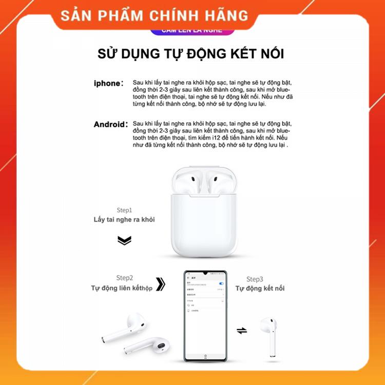 Tai nghe không dây Bluetooth Hoco 2 TWS pin trâu, âm thanh hay bass khỏe, dùng cho cả ios và androi MSP51565