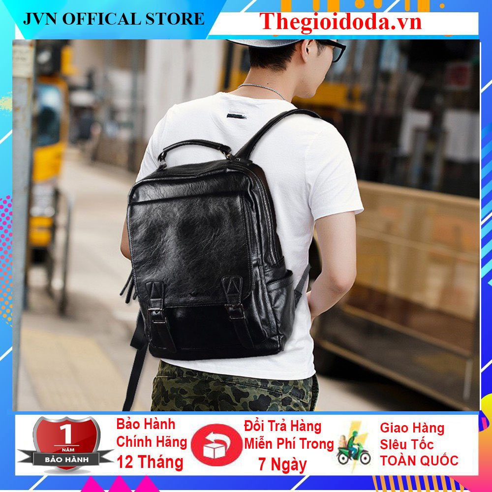 Balo da thời trang nam nữ da PU Cao Cấp chống thấm nước, Cặp đi học đi chơi, balo đựng laptop 15.6 inh, Máy tính bảng