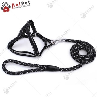 Dây Dắt Kèm Yếm Ngực Chấm Chỉ DDYN008 Cho Thú Cưng