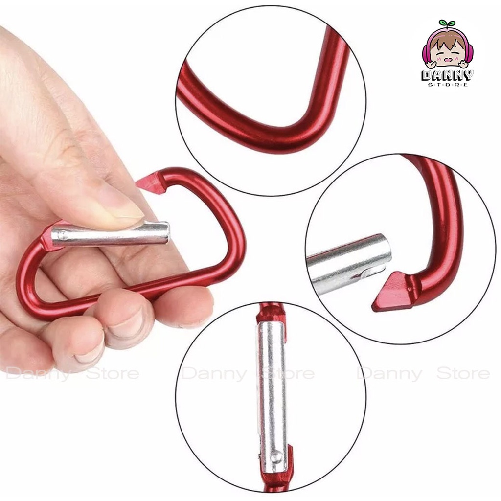 Móc Khóa Đa Năng Chữ D Móc Khóa CARABINER Hợp Kim Nhôm Tiện Dụng