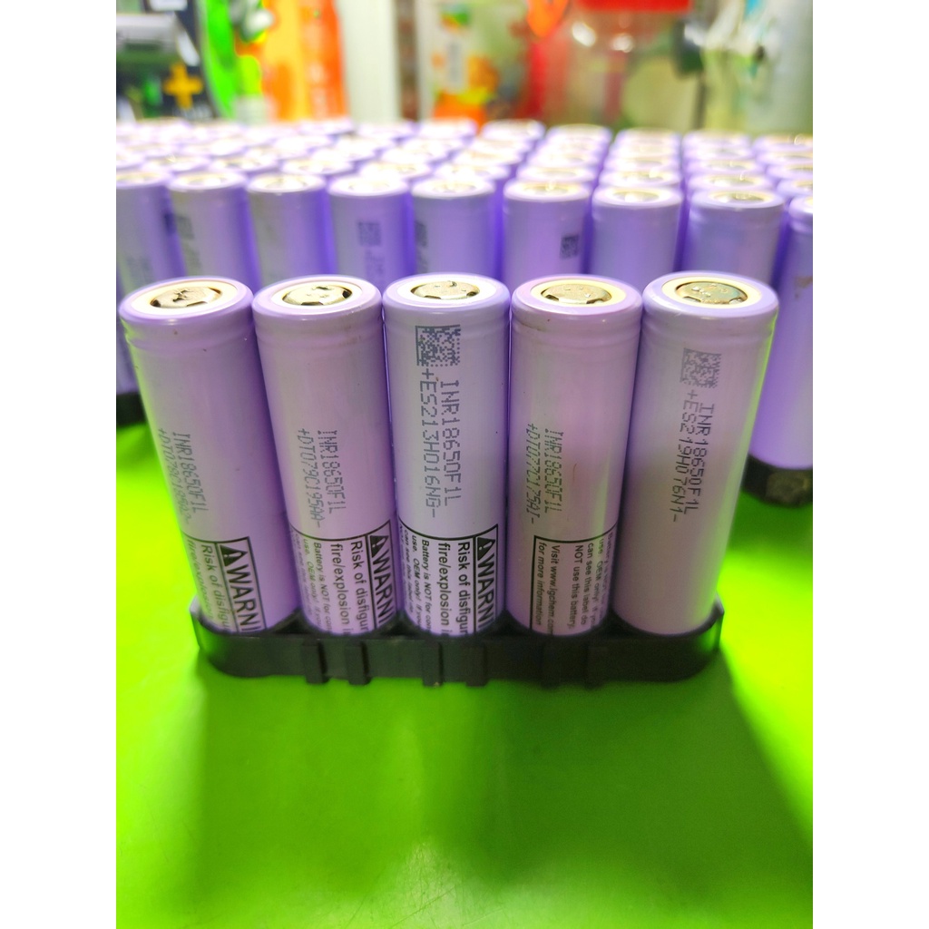 Combo 5 cell Pin 18650 LG F1L dung lượng 3350mah chính hãng tháo khối chuẩn