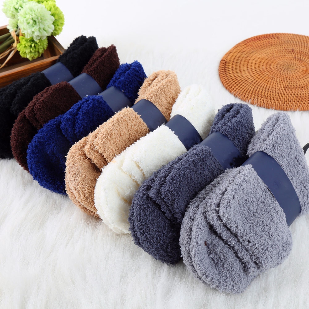 Vớ unisex bằng vải cashmere mịn mượt giúp giữ ấm khi mang trong nhà/đi ngủ | WebRaoVat - webraovat.net.vn