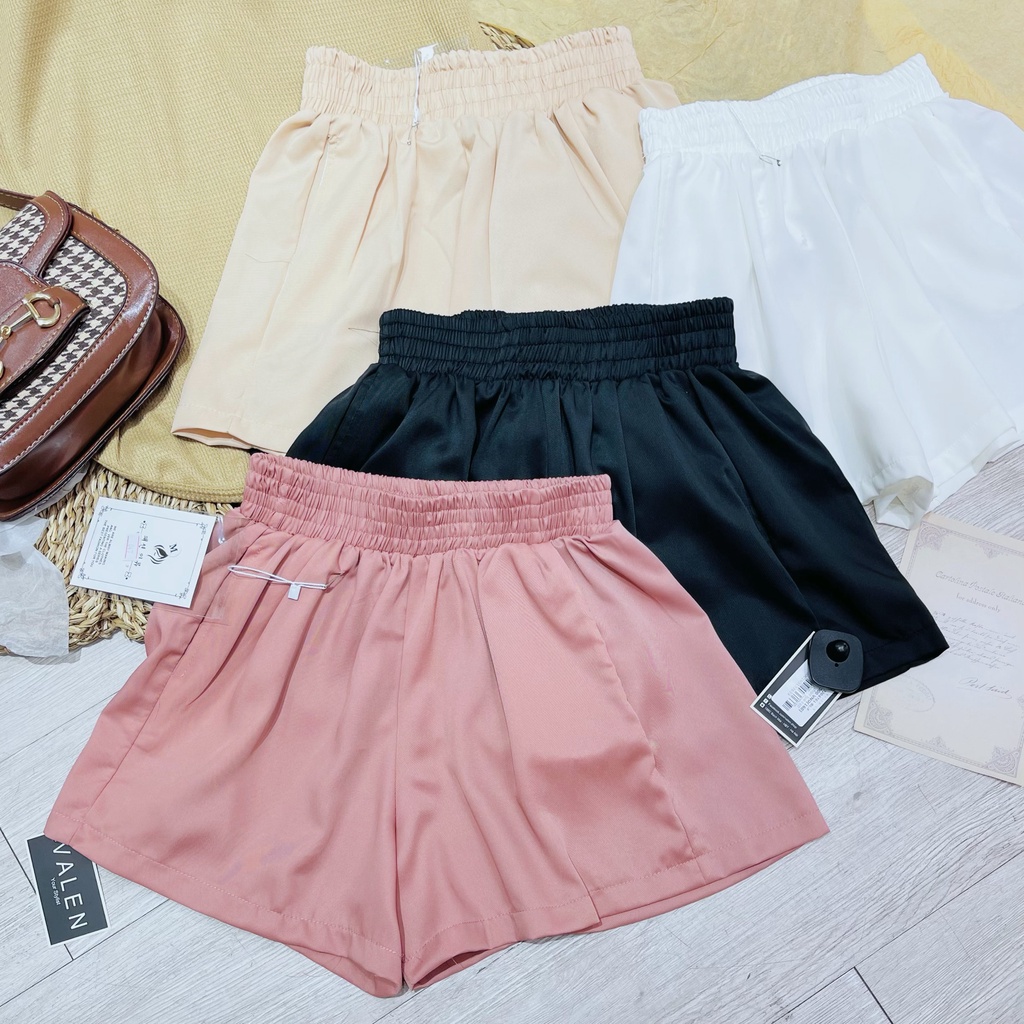 Quần short lụa cạp chun - Freesize ( 4761 )